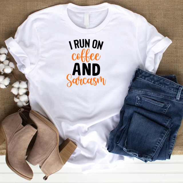 Coffee and Sarcasm Mom T-Shirt