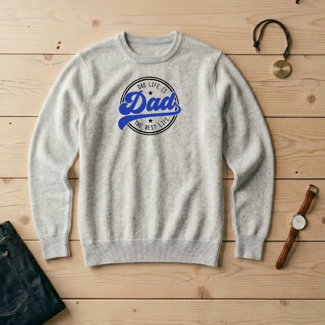 Dad Life Sweater Grey